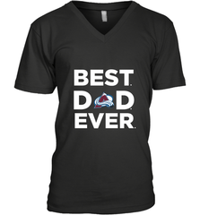 Best Colorado Avalanche Dad Ever Hockey NHL Fathers Day GIft For Daddy Men's V-Neck T-Shirt Men's V-Neck T-Shirt - amzapparel