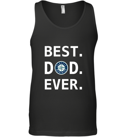 Best Seattle Mariners Dad Ever Baseball MLB Fathers Day Men's Tank Top Men's Tank Top / Black / XS Men's Tank Top - amzapparel
