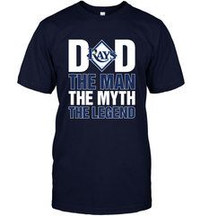 Tampa Bay Rays Dad The Man The Myth The Legend Father's Day MLB Men's T-Shirt Men's T-Shirt - amzapparel