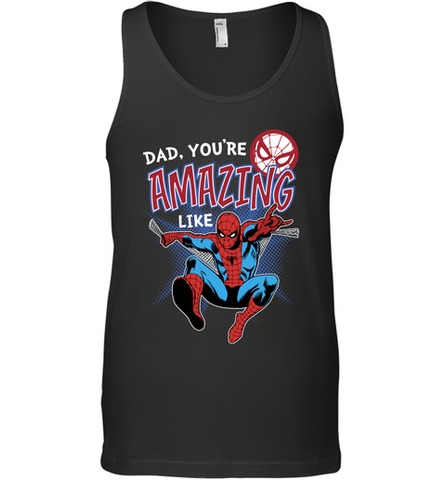 Marvel Spider Man Amazing Dad Father's Day Gifts Men's Tank Top Men's Tank Top / Black / XS Men's Tank Top - amzapparel