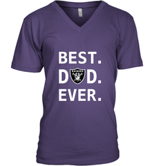 Best Oakland Raiders Dad Best Dad Ever NFL Football Fathers Day Men's V-Neck T-Shirt Men's V-Neck T-Shirt - amzapparel