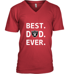 Best Oakland Raiders Dad Best Dad Ever NFL Football Fathers Day Men's V-Neck T-Shirt Men's V-Neck T-Shirt - amzapparel