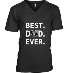 Best Oakland Raiders Dad Best Dad Ever NFL Football Fathers Day Men's V-Neck T-Shirt