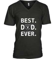 Best Oakland Raiders Dad Best Dad Ever NFL Football Fathers Day Men's V-Neck T-Shirt Men's V-Neck T-Shirt - amzapparel