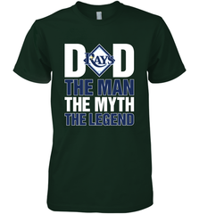 Tampa Bay Rays Dad The Man The Myth The Legend Father's Day MLB Men's Premium T-Shirt Men's Premium T-Shirt - amzapparel