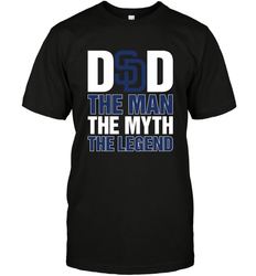 San Diego Padres Dad The Man The Myth The Legend Father's Day MLB Men's T-Shirt