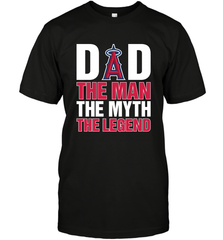 Los Angeles Angels Dad The Man The Myth The Legend Father's Day MLB Men's T-Shirt Men's T-Shirt - amzapparel