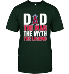 Los Angeles Angels Dad The Man The Myth The Legend Father's Day MLB Men's T-Shirt Men's T-Shirt - amzapparel
