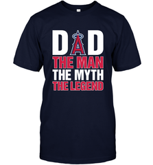 Los Angeles Angels Dad The Man The Myth The Legend Father's Day MLB Men's T-Shirt Men's T-Shirt - amzapparel