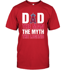Los Angeles Angels Dad The Man The Myth The Legend Father's Day MLB Men's T-Shirt Men's T-Shirt - amzapparel