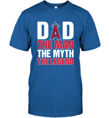 Los Angeles Angels Dad The Man The Myth The Legend Father's Day MLB Men's T-Shirt Men's T-Shirt - amzapparel