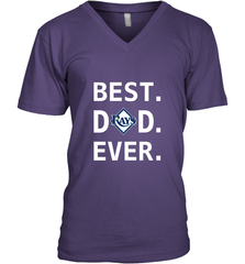 Best Tampa Bay Rays Dad Ever Baseball MLB Fathers Day Men's V-Neck T-Shirt Men's V-Neck T-Shirt - amzapparel