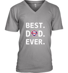 Best Philadelphia Phillies Dad Ever Baseball MLB Fathers Day Men's V-Neck T-Shirt Men's V-Neck T-Shirt - amzapparel