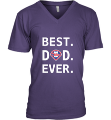 Best Philadelphia Phillies Dad Ever Baseball MLB Fathers Day Men's V-Neck T-Shirt Men's V-Neck T-Shirt - amzapparel