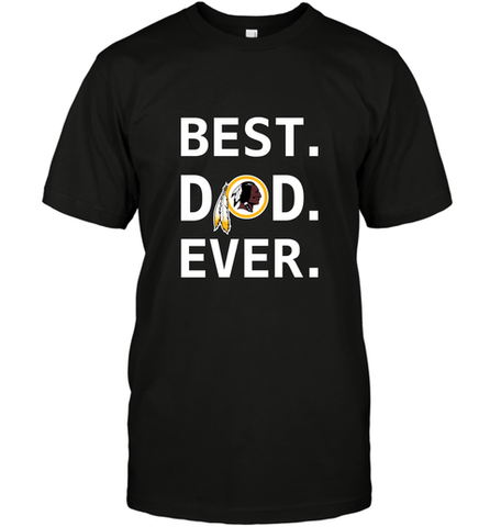 Best Washington Redskins Dad Best Dad Ever NFL Football Fathers Day Men's T-Shirt Men's T-Shirt / Black / S Men's T-Shirt - amzapparel