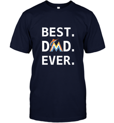 Best Miami Marlins Dad Ever Baseball MLB Fathers Day Men's T-Shirt