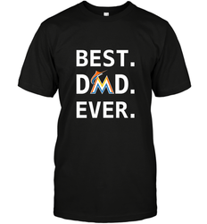 Best Miami Marlins Dad Ever Baseball MLB Fathers Day Men's T-Shirt