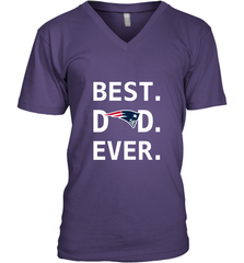 Best New England Patriots Dad Best Dad Ever NFL Football Fathers Day Men's V-Neck T-Shirt Men's V-Neck T-Shirt - amzapparel