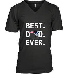 Best New England Patriots Dad Best Dad Ever NFL Football Fathers Day Men's V-Neck T-Shirt