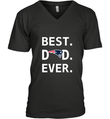 Best New England Patriots Dad Best Dad Ever NFL Football Fathers Day Men's V-Neck T-Shirt Men's V-Neck T-Shirt - amzapparel