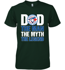 Toronto Blue Jays Dad The Man The Myth The Legend Father's Day MLB Men's Premium T-Shirt Men's Premium T-Shirt - amzapparel