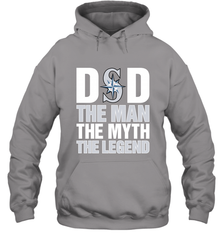 Seattle Mariners Dad The Man The Myth The Legend Father's Day MLB Hooded Sweatshirt Hooded Sweatshirt - amzapparel
