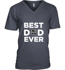 Best Los Angeles Kings Dad Ever Hockey NHL Fathers Day GIft For Daddy (1) Men's V-Neck T-Shirt Men's V-Neck T-Shirt - amzapparel