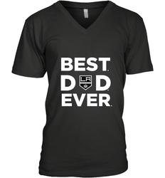 Best Los Angeles Kings Dad Ever Hockey NHL Fathers Day GIft For Daddy (1) Men's V-Neck T-Shirt