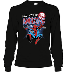 Marvel Spider Man Amazing Dad Father's Day Gifts Long Sleeve T-Shirt