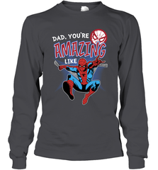 Marvel Spider Man Amazing Dad Father's Day Gifts Long Sleeve T-Shirt Long Sleeve T-Shirt - amzapparel