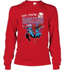 Marvel Spider Man Amazing Dad Father's Day Gifts Long Sleeve T-Shirt Long Sleeve T-Shirt - amzapparel
