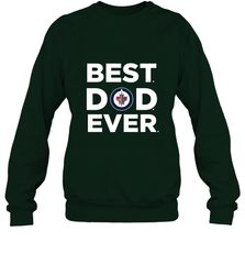 Best Winnipeg Jets Dad Ever Hockey NHL Fathers Day GIft For Daddy Crewneck Sweatshirt Crewneck Sweatshirt - amzapparel