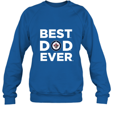 Best Winnipeg Jets Dad Ever Hockey NHL Fathers Day GIft For Daddy Crewneck Sweatshirt Crewneck Sweatshirt - amzapparel