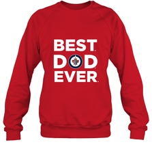 Best Winnipeg Jets Dad Ever Hockey NHL Fathers Day GIft For Daddy Crewneck Sweatshirt Crewneck Sweatshirt - amzapparel