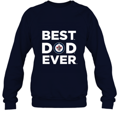 Best Winnipeg Jets Dad Ever Hockey NHL Fathers Day GIft For Daddy Crewneck Sweatshirt