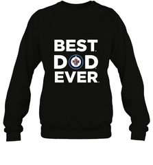 Best Winnipeg Jets Dad Ever Hockey NHL Fathers Day GIft For Daddy Crewneck Sweatshirt Crewneck Sweatshirt - amzapparel