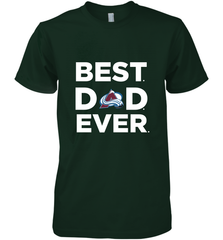Best Colorado Avalanche Dad Ever Hockey NHL Fathers Day GIft For Daddy Men's Premium T-Shirt Men's Premium T-Shirt - amzapparel