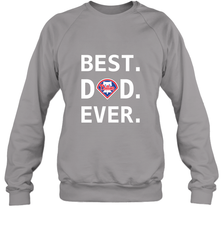 Best Philadelphia Phillies Dad Ever Baseball MLB Fathers Day Crewneck Sweatshirt Crewneck Sweatshirt - amzapparel