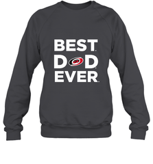 Best Carolina Hurricanes Dad Ever Hockey NHL Fathers Day GIft For Daddy Crewneck Sweatshirt Crewneck Sweatshirt - amzapparel