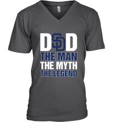 San Diego Padres Dad The Man The Myth The Legend Father's Day MLB Men's V-Neck T-Shirt Men's V-Neck T-Shirt - amzapparel
