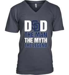 San Diego Padres Dad The Man The Myth The Legend Father's Day MLB Men's V-Neck T-Shirt Men's V-Neck T-Shirt - amzapparel
