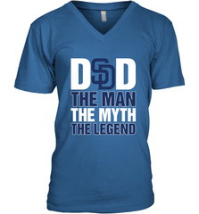 San Diego Padres Dad The Man The Myth The Legend Father's Day MLB Men's V-Neck T-Shirt Men's V-Neck T-Shirt - amzapparel