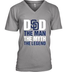 San Diego Padres Dad The Man The Myth The Legend Father's Day MLB Men's V-Neck T-Shirt Men's V-Neck T-Shirt - amzapparel