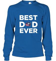 Best Columbus Blue Jackets Dad Ever Hockey NHL Fathers Day GIft For Daddy Long Sleeve T-Shirt Long Sleeve T-Shirt - amzapparel
