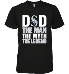 Seattle Mariners Dad The Man The Myth The Legend Father's Day MLB Men's Premium T-Shirt Men's Premium T-Shirt - amzapparel