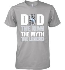 Seattle Mariners Dad The Man The Myth The Legend Father's Day MLB Men's Premium T-Shirt Men's Premium T-Shirt - amzapparel