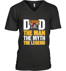 Pittsburgh Pirates Dad The Man The Myth The Legend Father's Day MLB Men's V-Neck T-Shirt Men's V-Neck T-Shirt - amzapparel