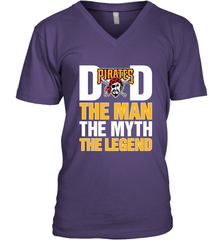 Pittsburgh Pirates Dad The Man The Myth The Legend Father's Day MLB Men's V-Neck T-Shirt Men's V-Neck T-Shirt - amzapparel