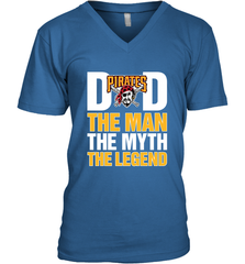 Pittsburgh Pirates Dad The Man The Myth The Legend Father's Day MLB Men's V-Neck T-Shirt Men's V-Neck T-Shirt - amzapparel
