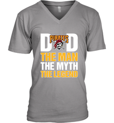 Pittsburgh Pirates Dad The Man The Myth The Legend Father's Day MLB Men's V-Neck T-Shirt Men's V-Neck T-Shirt - amzapparel